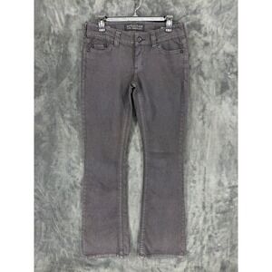 Affliction Jade Bootcut Jeans Womens 29 Coal Grey Low Rise Stretch 02BC171L